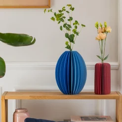 Vasen>REMEMBER Papiervase 'Yuki' blue