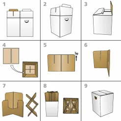 Kleinmöbel>REMEMBER Papphocker 'Las Vegas'