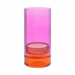 Kerzenhalter>REMEMBER Windlicht 'Lys' pink